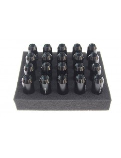 Nuts M12x1.25 Alu 60mm JBR Black Cone