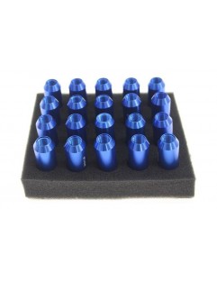 Muttrar M12x1.25 Alu 60mm JBR Blue Cone