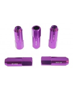 Nuts M12x1.25 Alu 60mm JBR Purple Cone