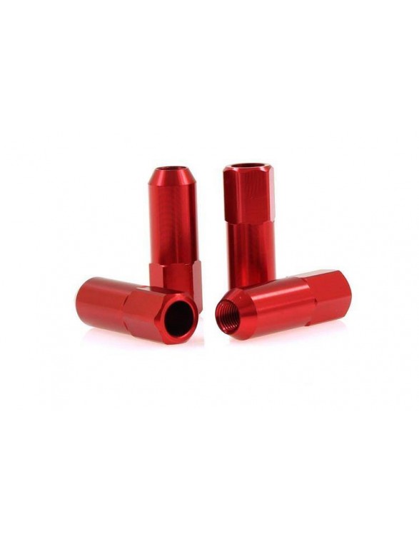 Nuts M12x1.25 Alu 60mm JBR Red Cone