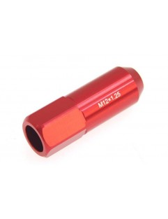 Nuts M12x1.25 Alu 60mm JBR Red Cone