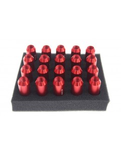 Nuts M12x1.25 Alu 60mm JBR Red Cone