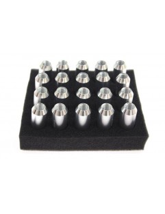 Nuts M12x1.25 Alu 60mm JBR Silver Cone