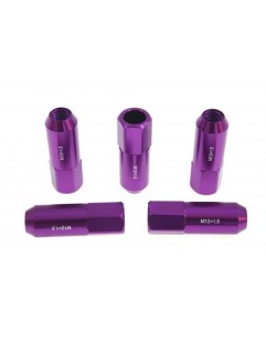 Nuts M12x1.5 Alu 60mm JBR Purple Cone