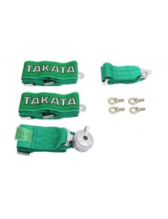 Sport Belts 4p 3 "Green - Takata Replica