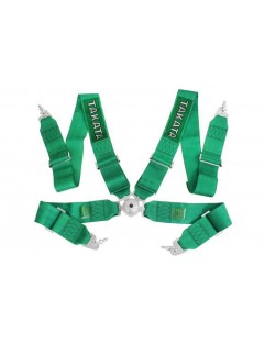 Sport Belts 4p 3 "Green - Takata Replica harness