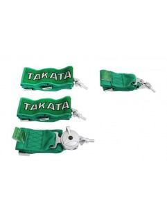 Pasy sportowe 4p 3" Zielone Takata Replica harness