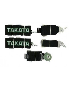 5p 3 "Black Sports Belts - Takata Replica