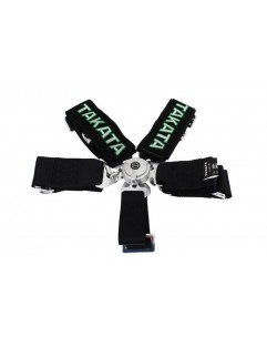 5p 3 "Black Sports Belts - Takata Replica harness