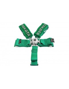 5p 3 "Green Sports Belts - Takata Replica harness