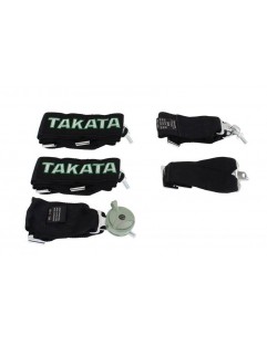 Sports Belts 6p 3 "Black - Takata Replica