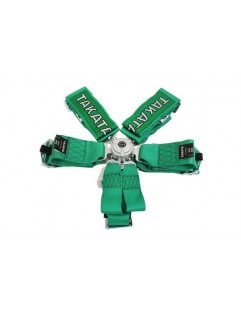 Sports Belts 6p 3 "Green - Takata Replica harness