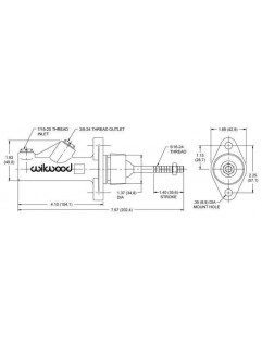 Clutch master cylinder Wilwood Compact 0.625 "