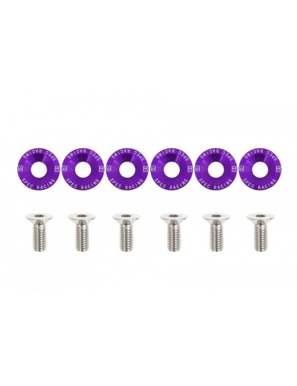 Decorative screws M8x1.25 15mm D1 Purple