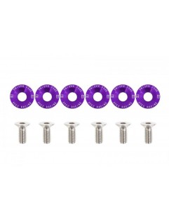 Decorative screws M8x1.25 15mm D1 Purple