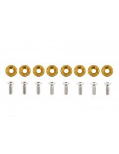 Decorative screws M6x1.0 15mm D1 Gold