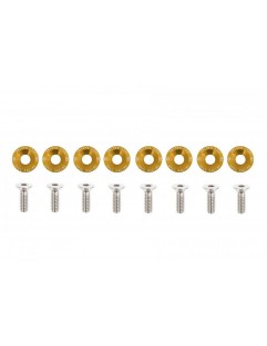 Śrubki ozdobne M6x1.0 15mm D1 Gold