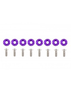 Decorative screws M6x1.0 15mm D1 Purple