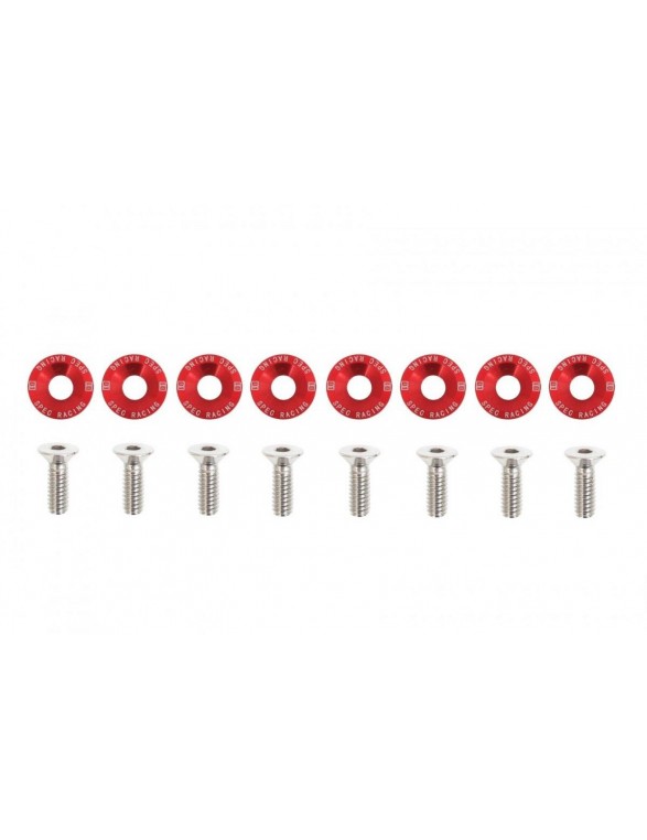 Decorative screws M6x1.0 15mm D1 Red