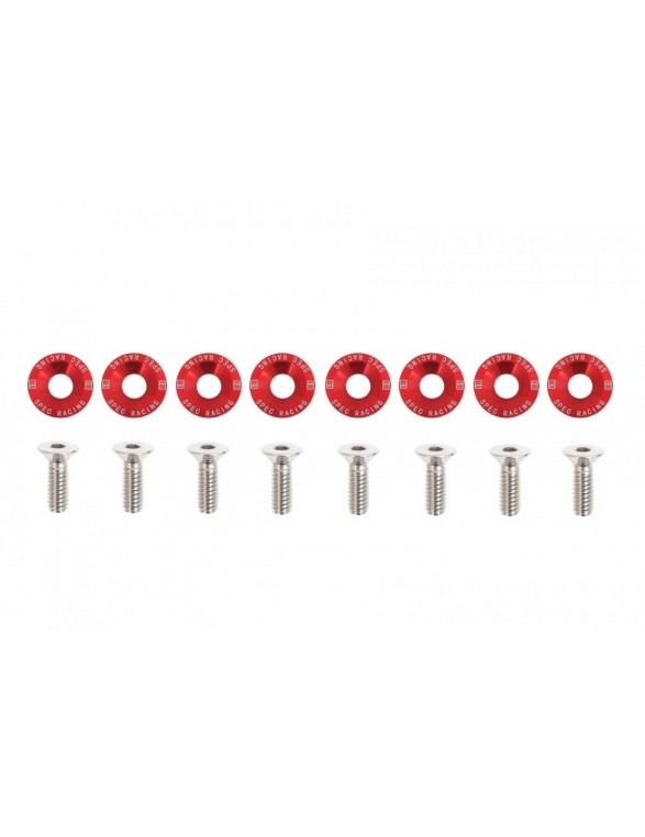 Śrubki ozdobne M6x1.0 15mm D1 Red