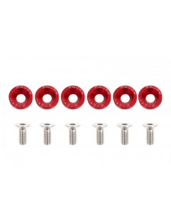 Decorative screws M8x1.25 15mm JDM Red