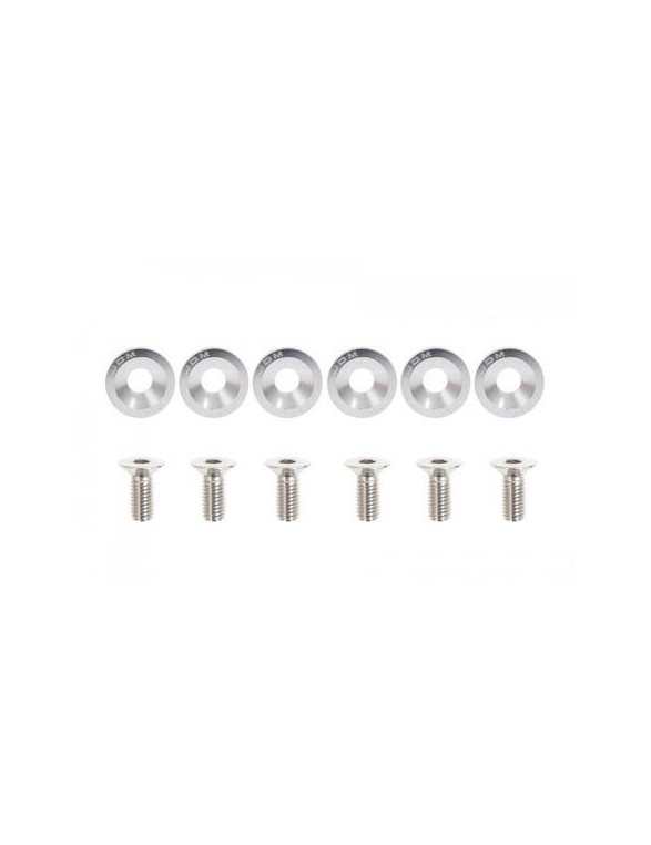 Decorative screws M8x1.25 15mm JDM Silver