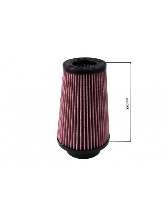 Konisk filter TURBOWORKS H: 220mm ÅPEN: 80-89mm Lilla