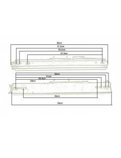 Double universal seat rails with adjustment