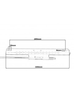 Single universal seat rails with adjustment