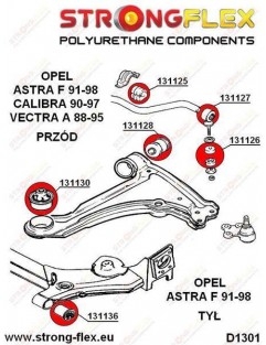 Rear beam bush