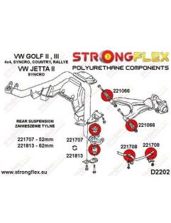 Rear beam bushing 52mm SPORT