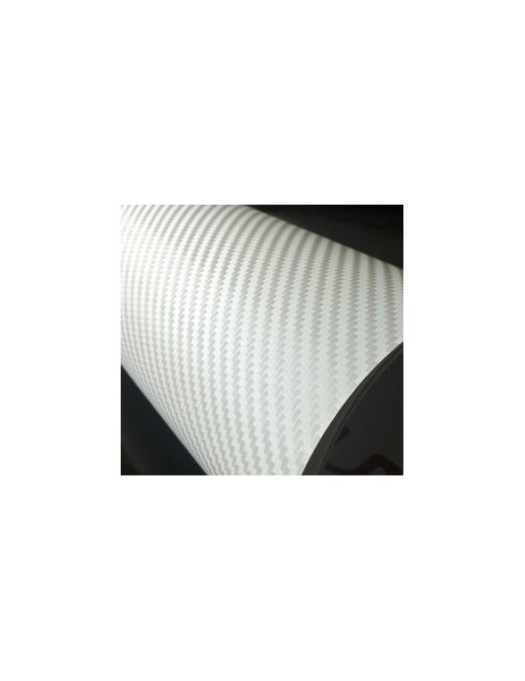 Carbon foil white 100 x 152 cm