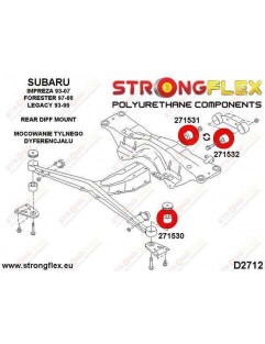 Rear differential mounting bush