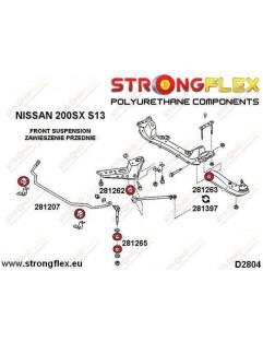 Front stabilizer link spacer bush