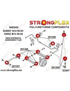 Front and rear stabilizer link spacer bush