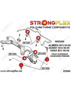 Front and rear stabilizer link spacer bush