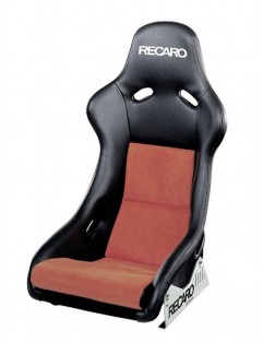 Fotel RECARO Rennschalen (ABE) / Racing shells (ABE) Pole Position - Artificial leather black / Dinamica red