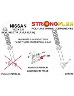 Rear shock absorber bush - lower SPORT