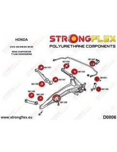 Rear suspension rod bushing, the so-called SPORT little candy