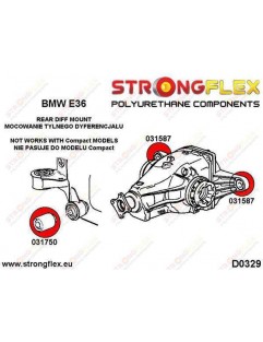 Bakre differential - främre bussning E36