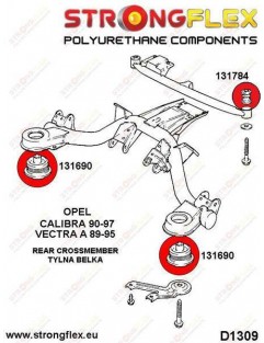 Rear diff bracket SPORT bush, 131784A