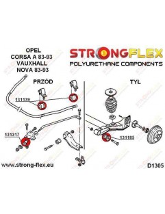 Rear beam bushing