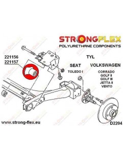 Bakre balk 45 mm bussning