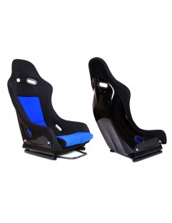 GTR Velur svart / blå sportstol