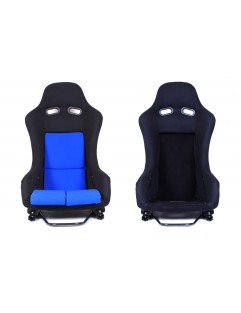 GTR Velur Black / Blue sports seat