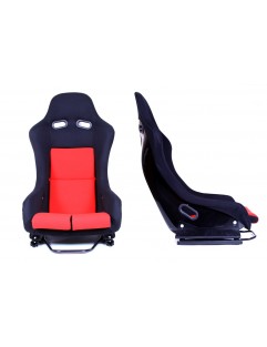 GTR Velur Black / Red sports seat