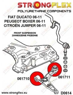 Front wishbone front bush