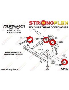 Front wishbone front bush