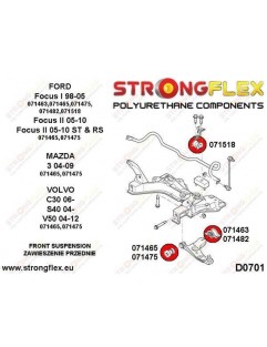 Framaxelbenbussning fram 12mm SPORT