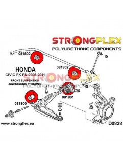 Front wishbone front bush SPORT, 081800A